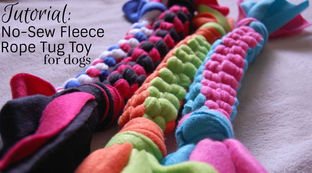 Learn how to make this quick and easy rope tug toy for your dog!