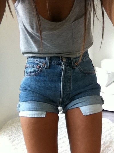 Levi’s High Waist Denim Shorts