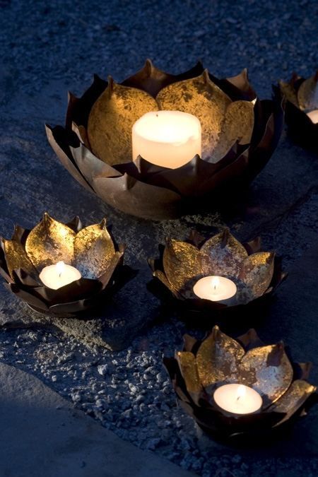 Lotus Flower Candle bowls