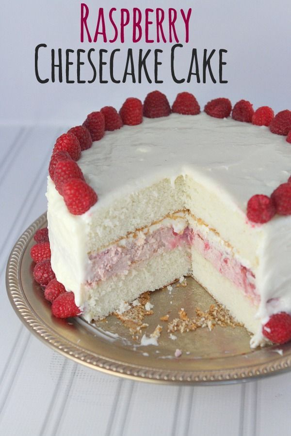 Love this Raspberry Cheesecake Cake #recipe – via @RecipeGirl