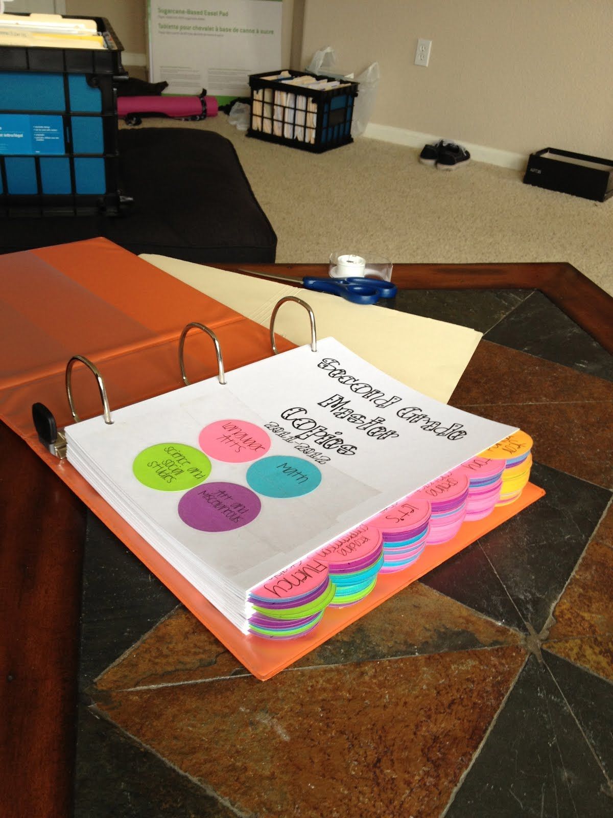 Master Copies Binder: So much easier than shoving everything in a filing cabinet