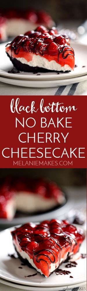 No one will ever guess this Black Bottom No Bake Chocolate Cheesecake takes just 10 minutes to prepare. A puddle of chocolate