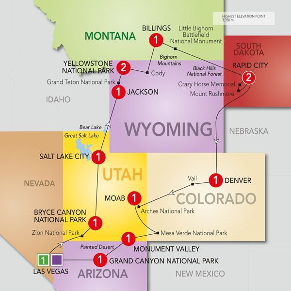 Popular 14 day trip visiting Monument Valley, Grand Canyon, Bryce Canyon, Yellowstone, Grand Teton and more….Scenic Parks