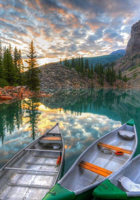 Reflections – Moraine Lake,National Park, Alberta, Canada: