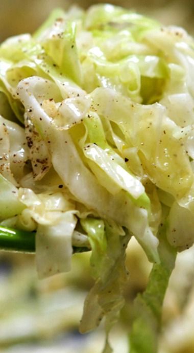 Sauteed Cabbage ~ This simple side dish is packed with a punch!