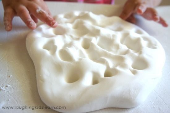 Silky soft play dough for kids using 2 ingredients. 1 cup conditioner (the cheaper the better), 2 cups cornflour/cornstarch,