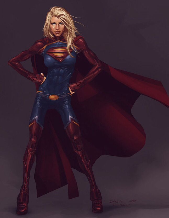 Supergirl aka Kara Zor-El (depending on the version, maybe aka Linda Danvers or Linda Lee Danvers) from DC Comics