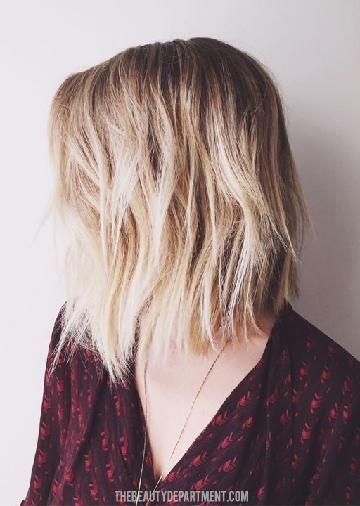 Textured Long Bob Haircut – Shoulder Length Hairstyle for Women and Girls