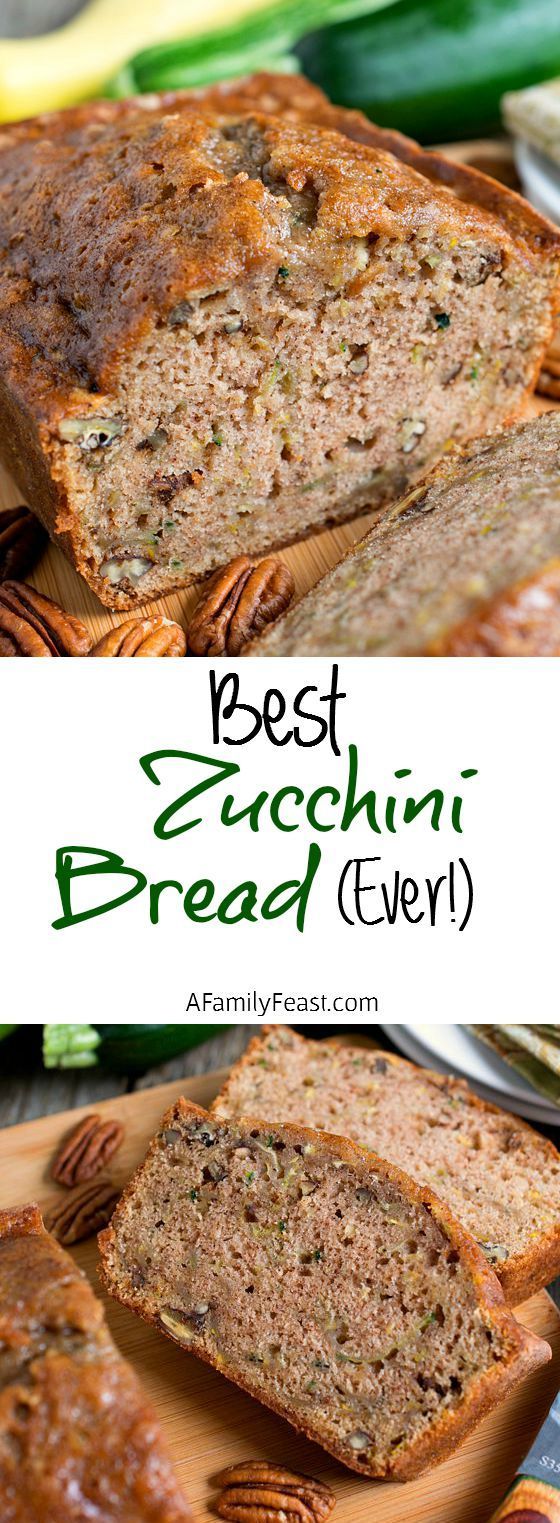 The Best Zucchini Bread Ever! This is the recipe you’ve been waiting for!  Moist and delicious!