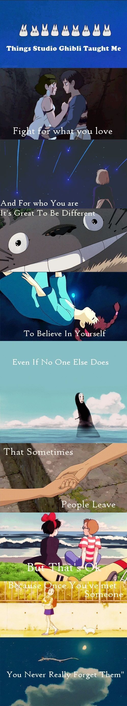 Things Studio Ghibli Taught Me:  Princess Mononoke, Howl’s Moving Castle, My Neighbor Totoro, Laputa: Castle in the Sky, Spirited