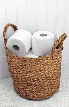 Toilet paper basket for our beach theme guest bathroom downstair.