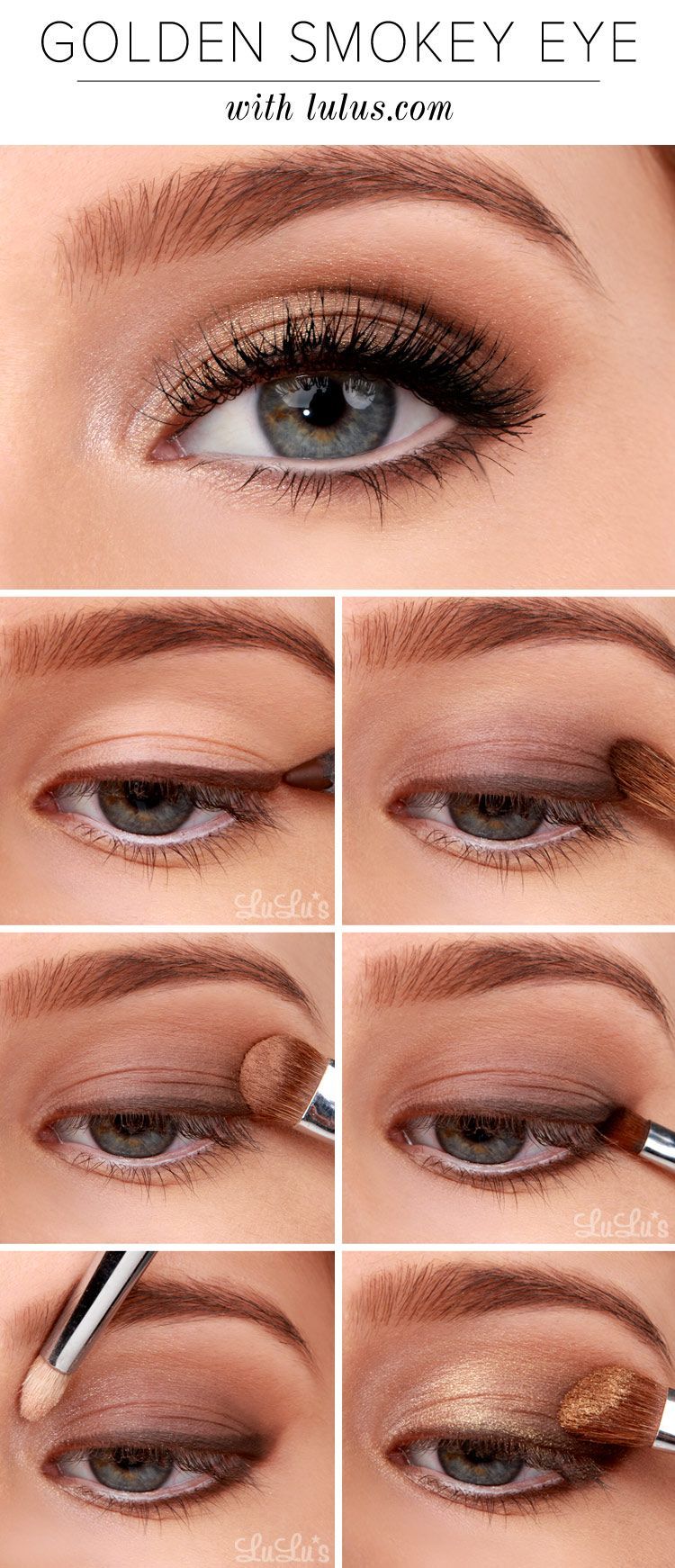You’ve seen a smokey eye before, but not quite like this! Check out our Golden Smokey Eyeshadow Tutorial on the blog now!