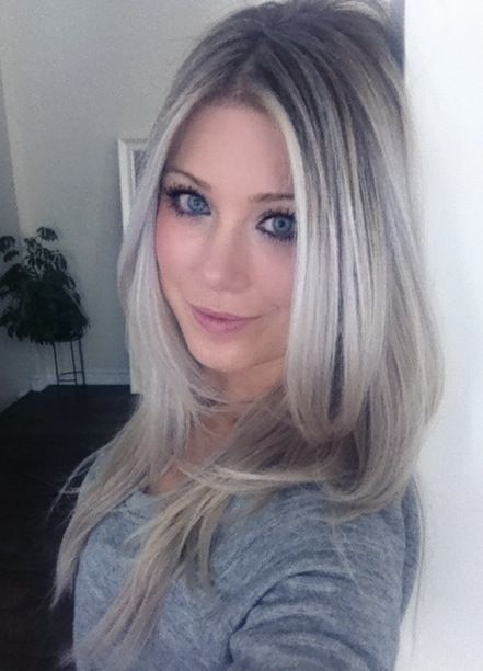 ash blonde ombre hair – let’s see how close I can get to this Sunday morning :)