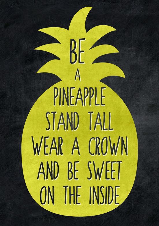 Be a pineapple Art Print