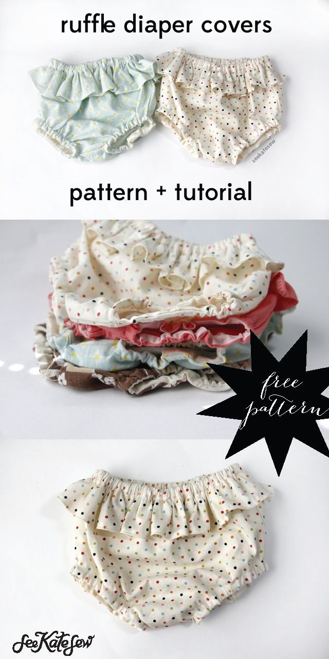 belly + baby // ruffle diaper covers pattern + tutorial – see kate sew