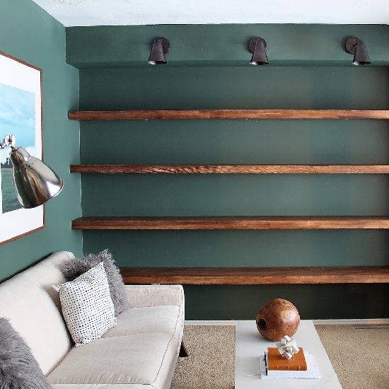 Check out this idea for shelving! (via Chris Loves Julia)