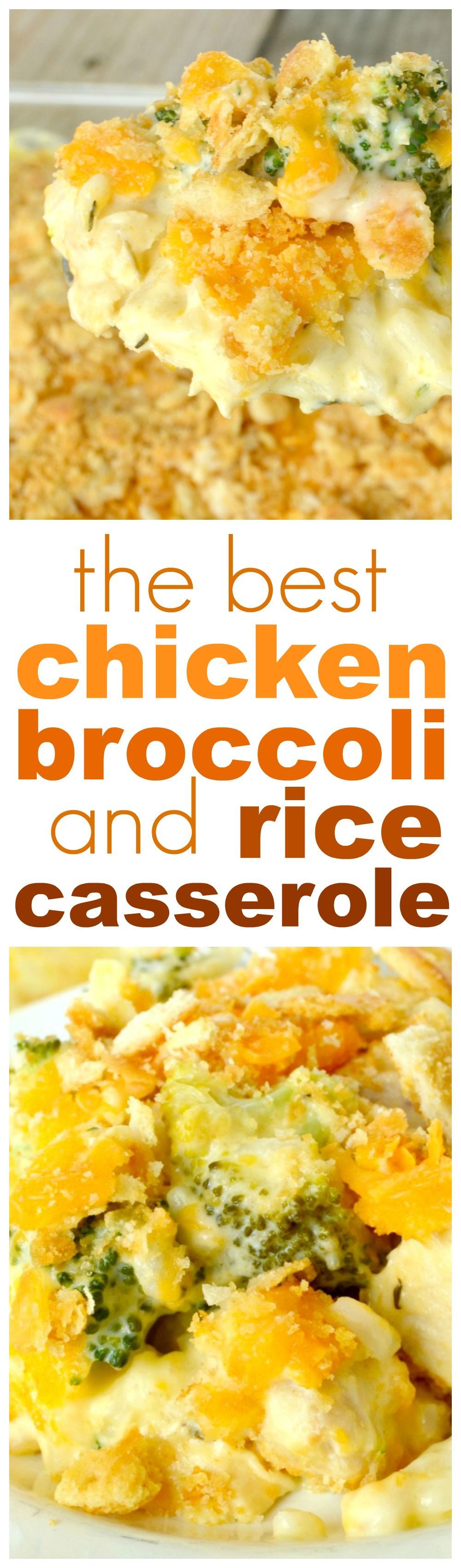 Chicken Broccoli and Rice Casserole. This amazing casserole is loaded with chunks of chicken breasts, fres