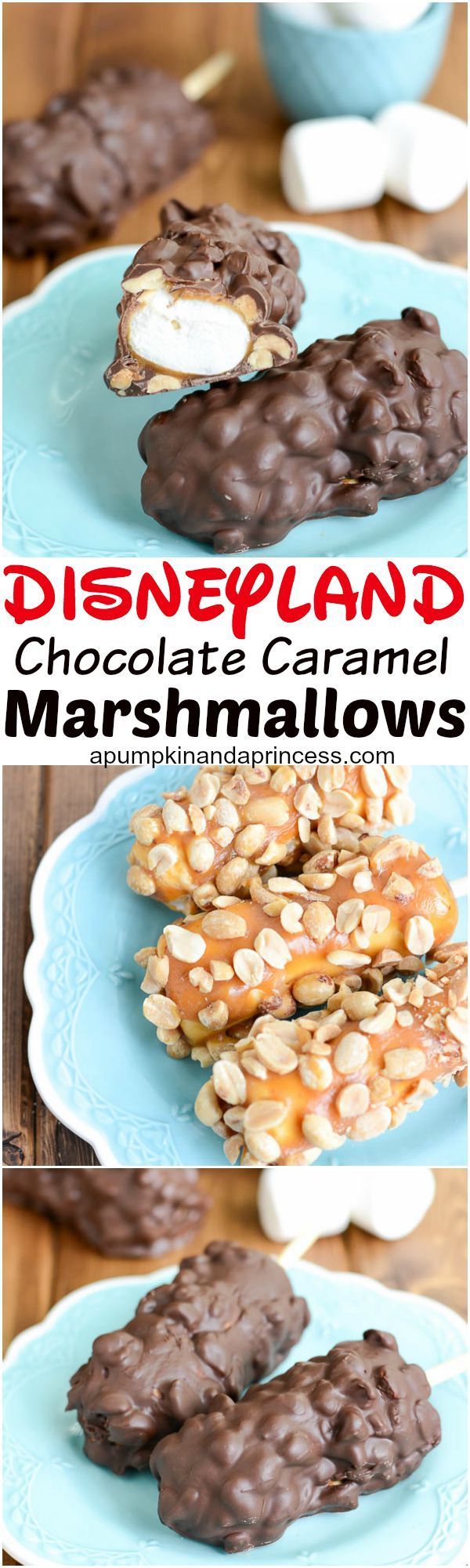 Chocolate caramel marshmallows –  this Disneyland inspired treat is so easy to make!