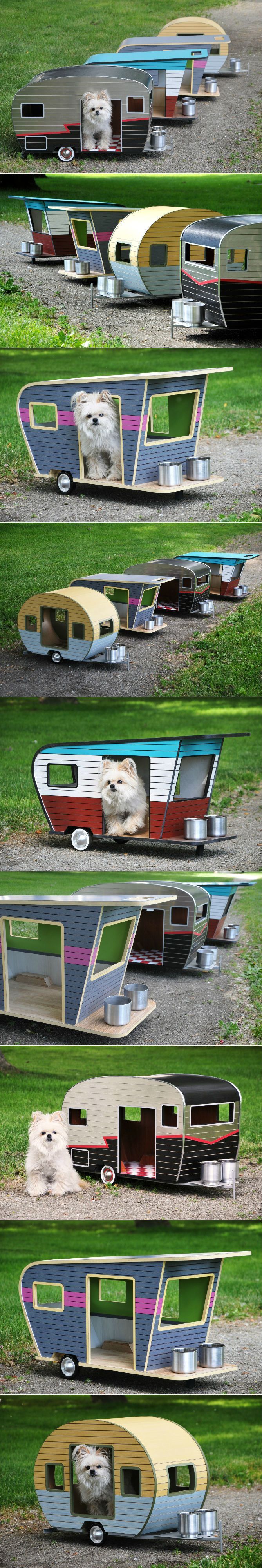 Cool Dog House Upgrade: Instantly-Endearing Pet Trailer Designs. Unique dog-sized trailers made from envir