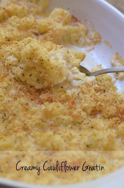 Creamy Cauliflower Gratin – A delicious side dish for your holiday meal. Think your kids won’t touch cauli