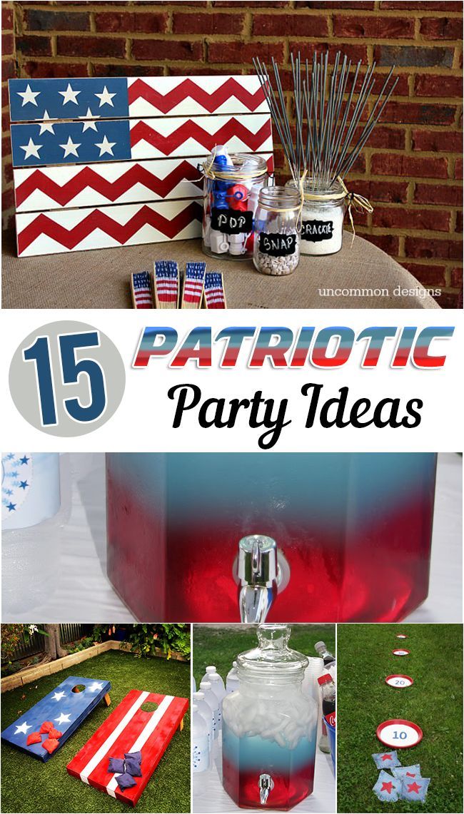 DIY 4th of July Ideas and other fun Patriotic Party Ideas
