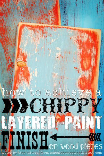 DIY Tutorial – Two step-by-step methods for creating this layered paint look are in this post. Detailed ph