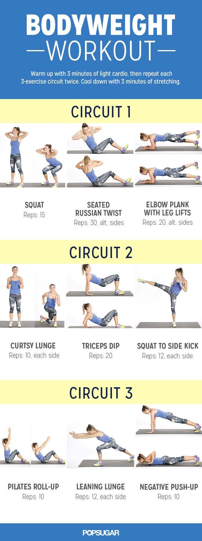 Do this bodyweight workout anywhere! And it works your entire body from every angle.