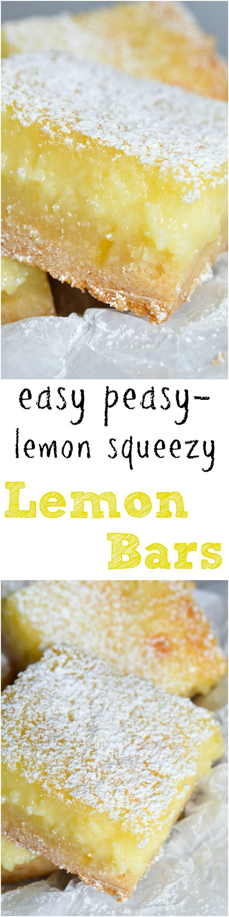 Easy Cake Mix Lemon Bars Recipe – These are the best lemon bars! Simple and delicious. Made with cake mix