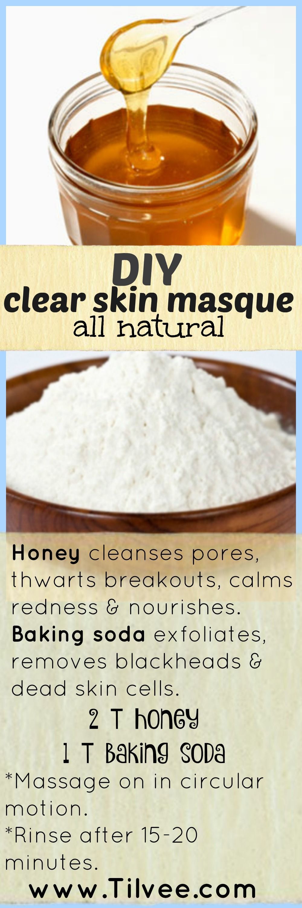 Easy DIY masque for removing blackheads, preventing breakouts and for overall clear healthy skin. Use this