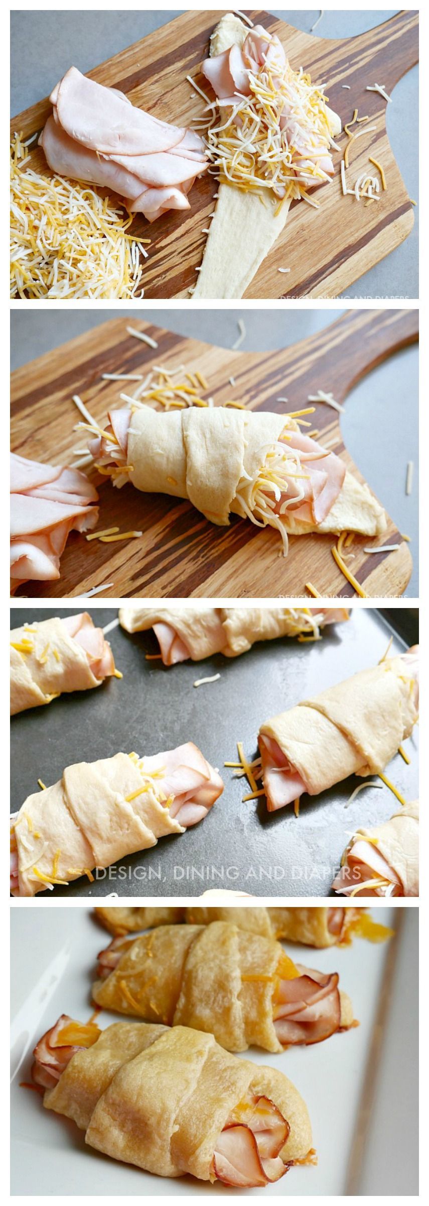 Easy snack idea Turkey and Cheese Roll Ups