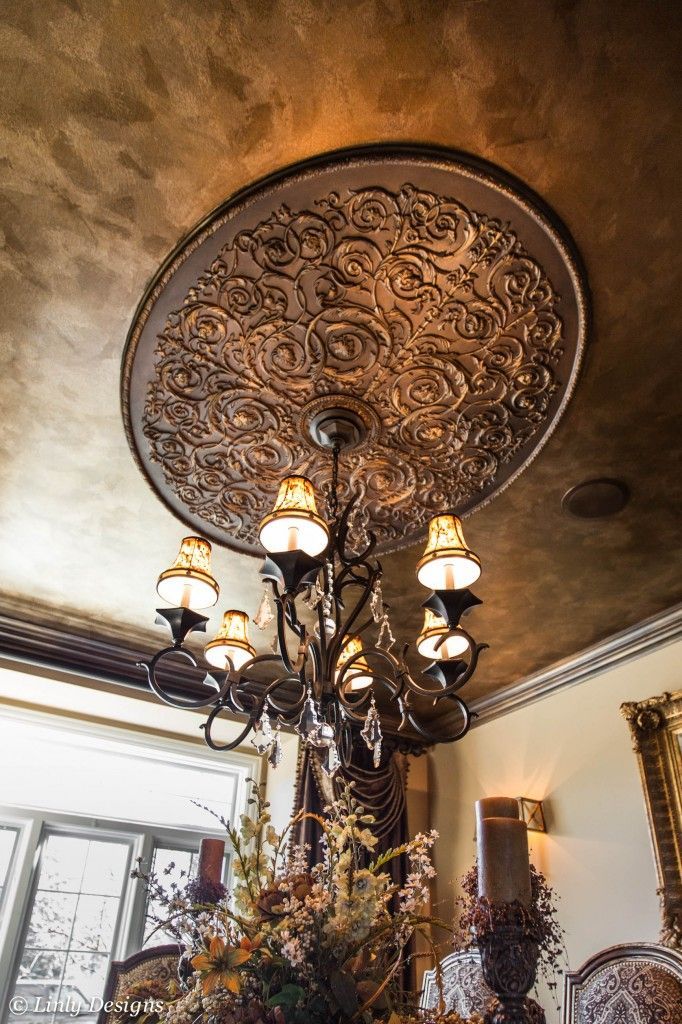 for master bedroom or dining room ceiling …medallion & ceiling color