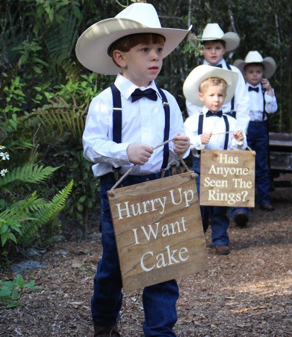 funny ring bearer signs