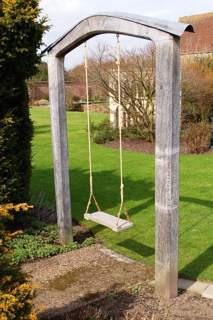 garden swing. Very cool for a yard without big trees. I will take eight of these, please. AHS