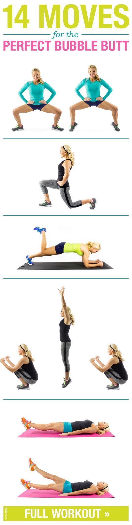 Get a nice and toned booty with these moves/ I don’t know if I want a “bubble butt”, but (;)) we’ll see.