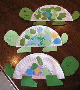 Great for Kindergarten. Eric Carle’s tortoise book craft.