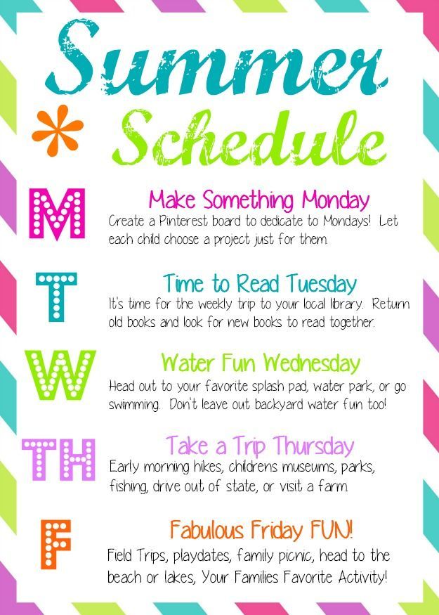 How to have a Fun Summer: weekly schedule for Las Vegas, Henderson,  North Las Vegas and all of southern N