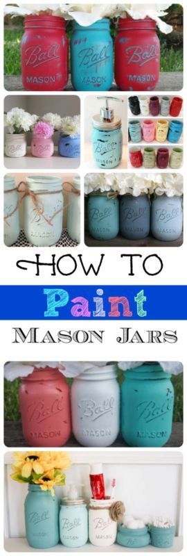 I am in LOVE with these mason jar ideas!  Easy DIY Project