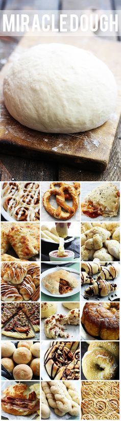 Miracle Dough – just 5 ingredients and only 30 minutes prep. Use it for cinnamon rolls, pizza, soft pretzels, and so much more!