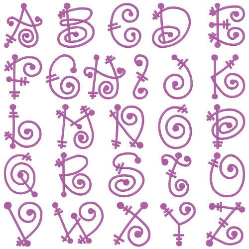 Monograms Embroidery Font: FairyTale from Embroidery Patterns