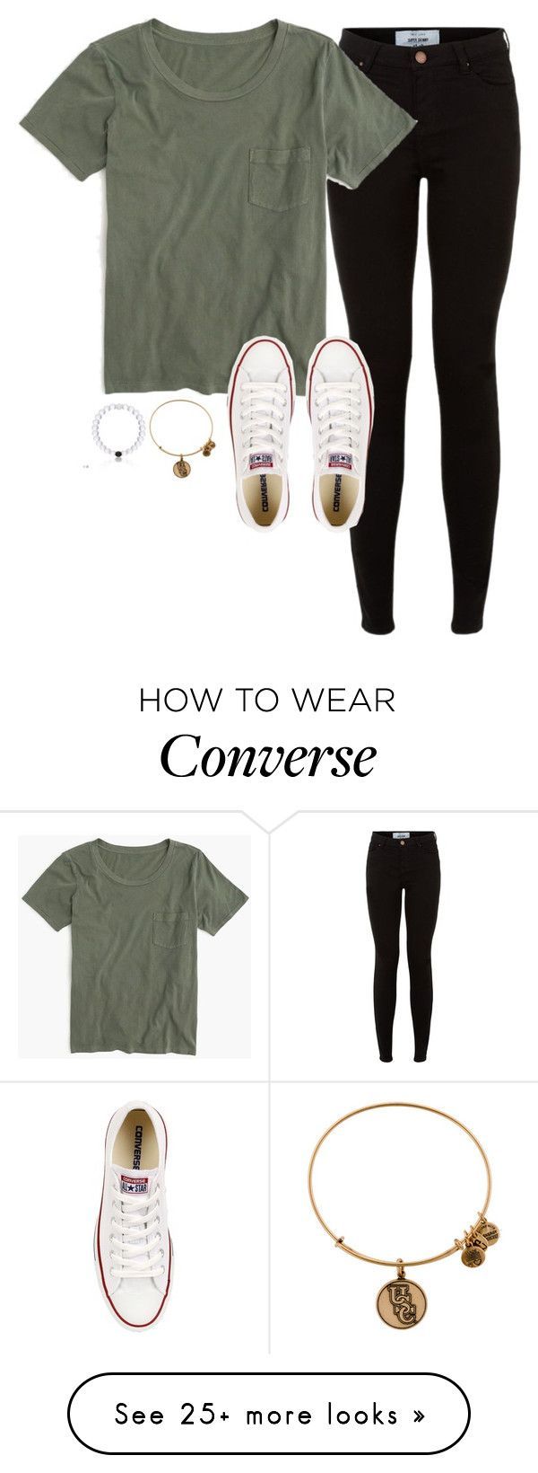 “Shawn Mendes Tomorrow” by lizzielane33 on Polyvore featuring J.Crew, Converse and Alex and Ani
