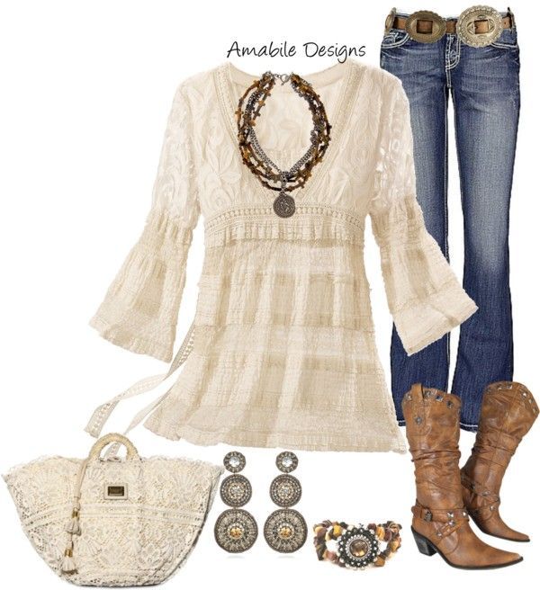 “Spring Country Girl” by amabiledesigns on Polyvore
