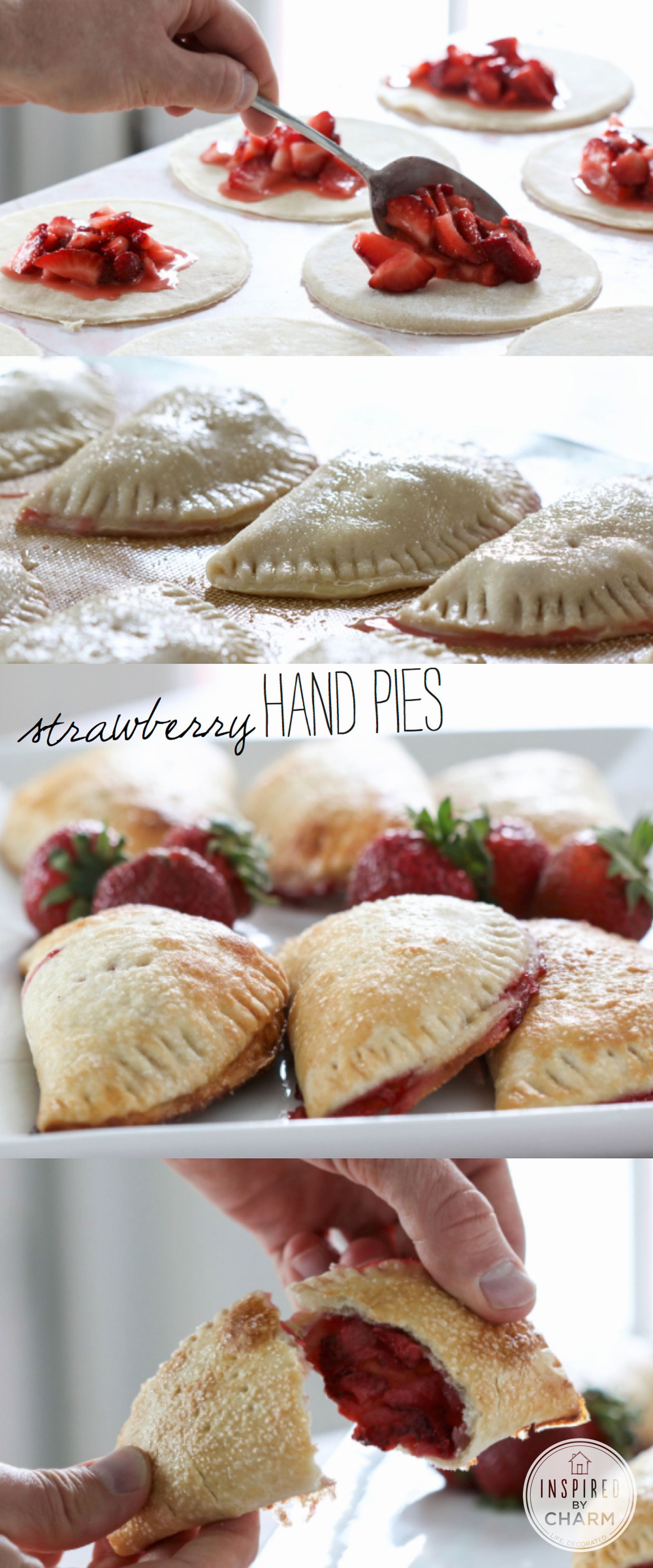 Strawberry Hand Pies | via @Michael Wurm Jr. | Inspired by Charm