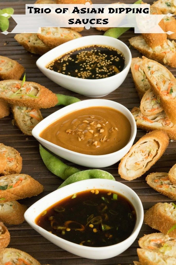 Sweet, spicy and savory. 3 classic flavors come together in a trio of Asian dipping sauces that showcase a