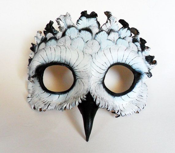 This is a pretty cool mask! Imagine this on the stage! Snowy Owl Leather Mask – Libertini Leather Accessor