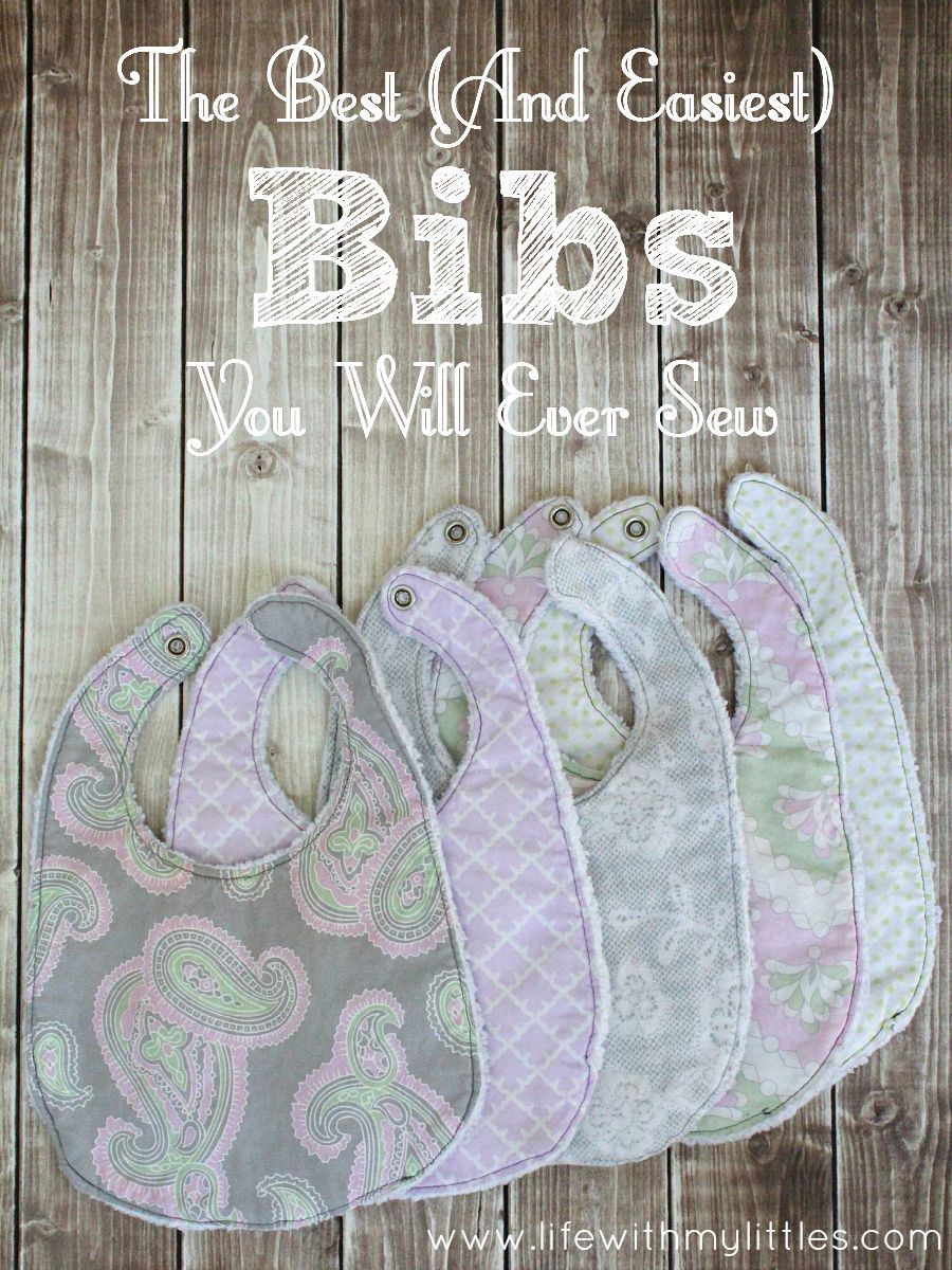 This really is the easiest tutorial for a bib you could make! Only a few steps, and they are the best bibs!! Great for easy baby