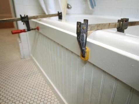 Update a Bathtub Surround Using Beadboard | Bathroom Ideas & Design with Vanities, Tile, Cabinets, Sinks |
