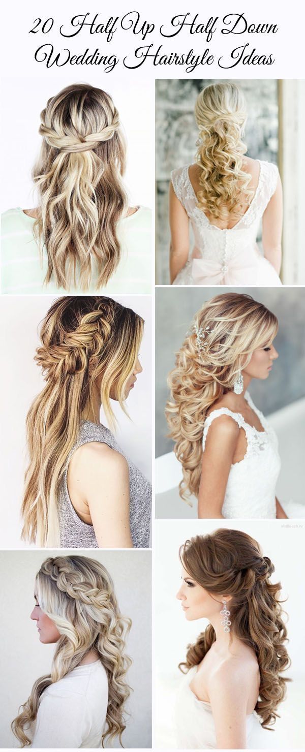 20 Awesome Half Up, Half Down Wedding Hairstyle Ideas – From Elegant Wedding Invites | Glamour Shots