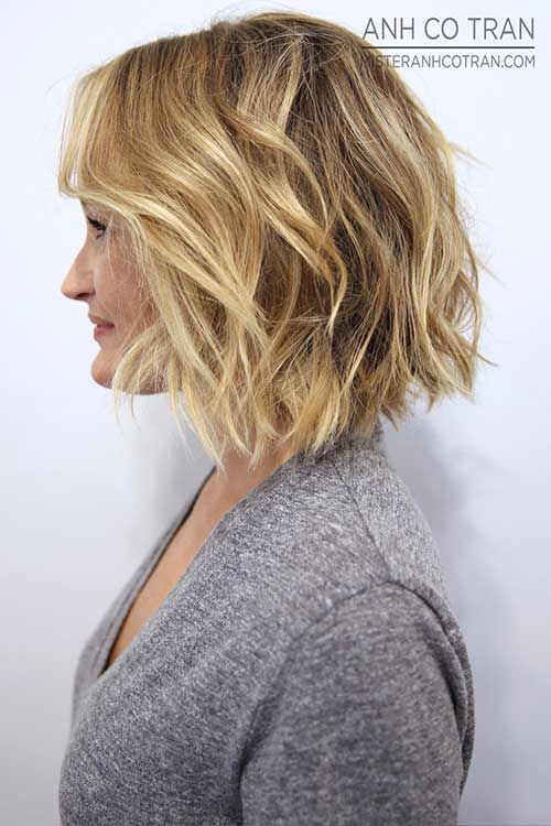 Short Blonde Wavy Haircut for Women -   25 Short Hair Styles For Women