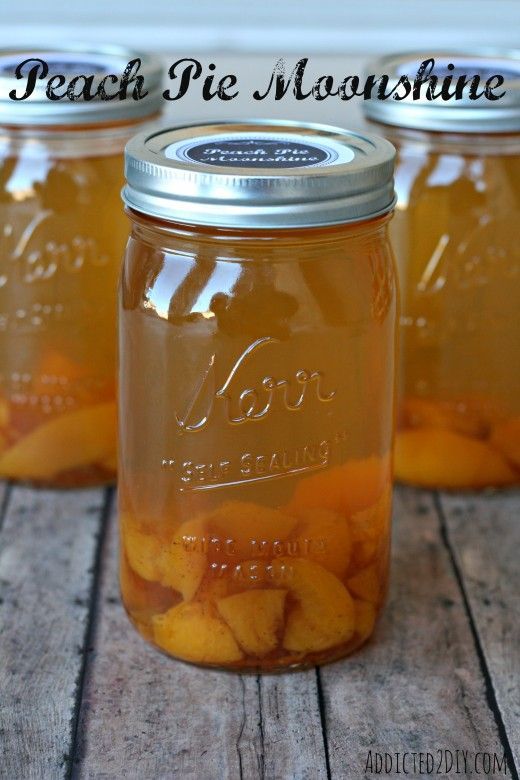 A delicious and easy recipe to make Peach Pie Moonshine. It tastes just like peach pie or cobbler!