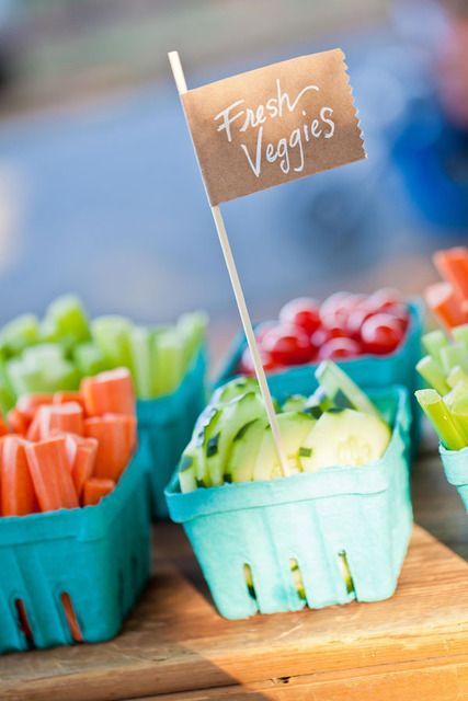 A Farmer’s Market baby shower is a fresh & healthy theme for a summer celebration